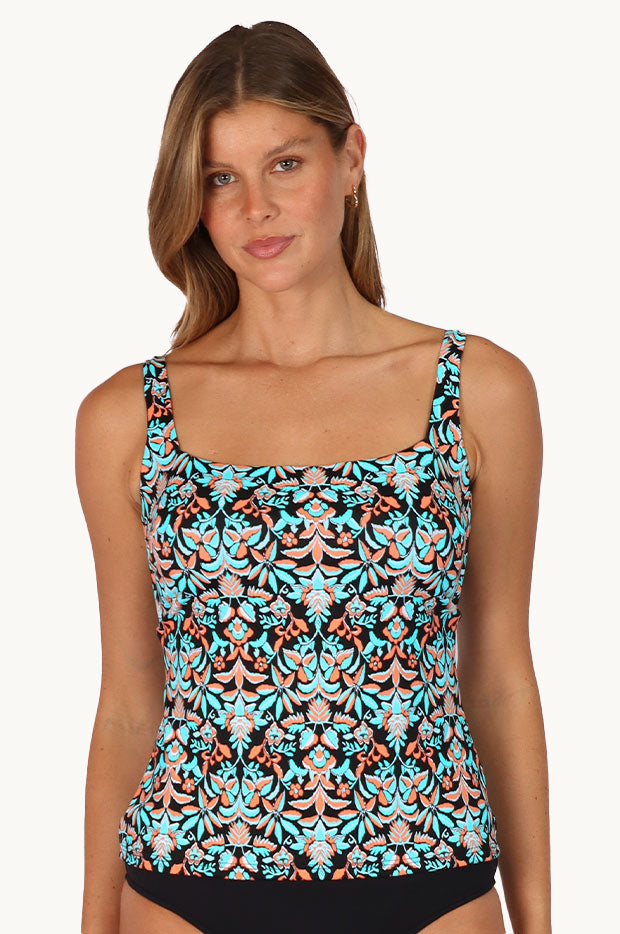Free Spirit D/E Cup Square Neck Tankini Separate