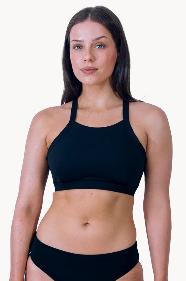 Sports F/G Cup High Neck Crop