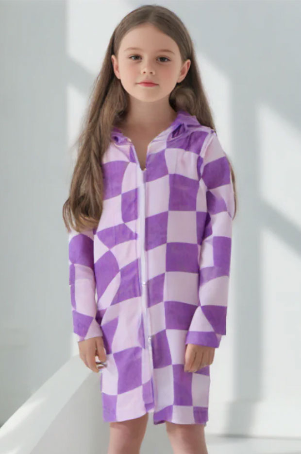 Kids Ocean Drifter Hooded Towelling Robe 3-5Y