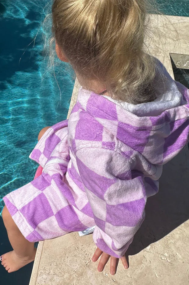 Kids Ocean Drifter Hooded Towelling Robe 3-5Y