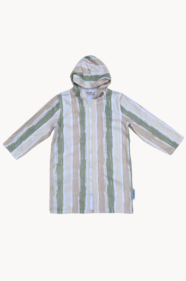 Kids Island Sand Hooded Towelling Robe 7-11Y