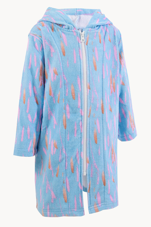 Kids Pastel Breeze Hood Towel Robe 7-11Y