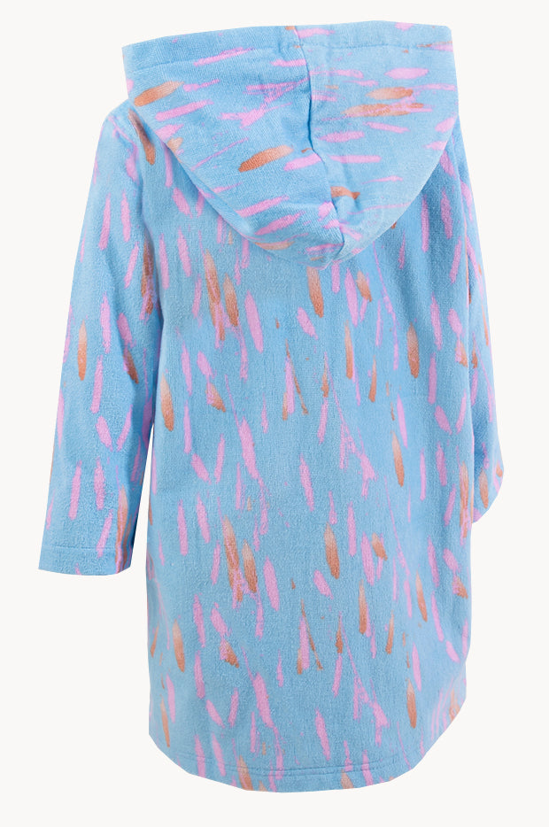 Kids Pastel Breeze Hood Towel Robe 7-11Y