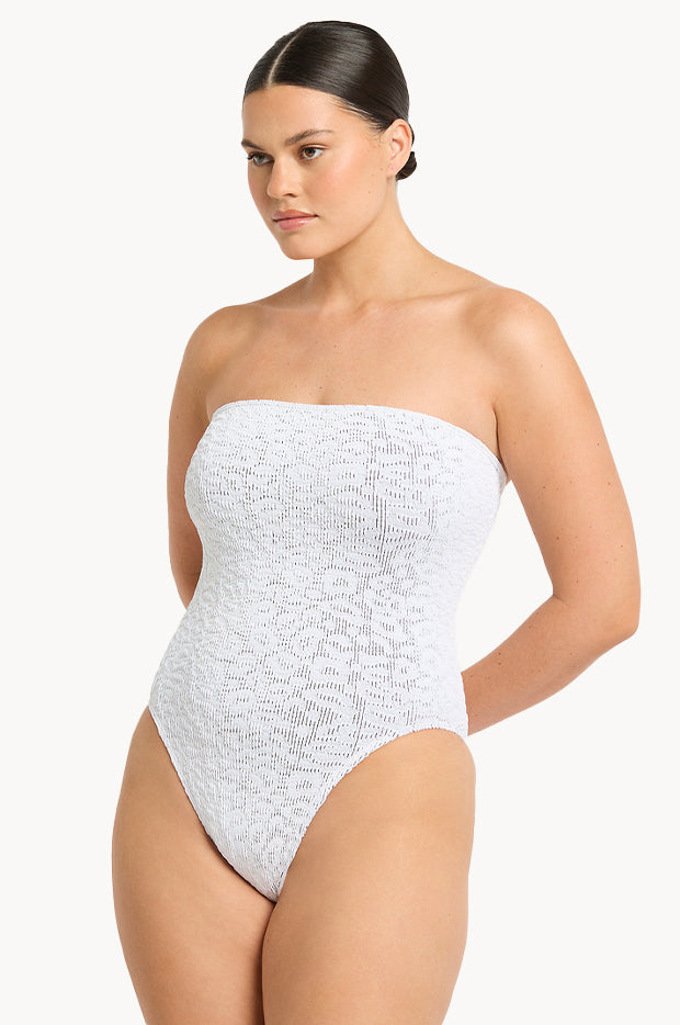 Leopard Fane Bandeau One Piece