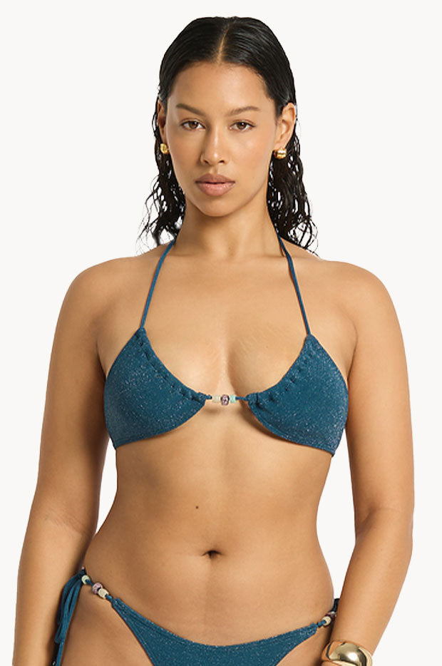 Lurex Beaded Ingrid Tri