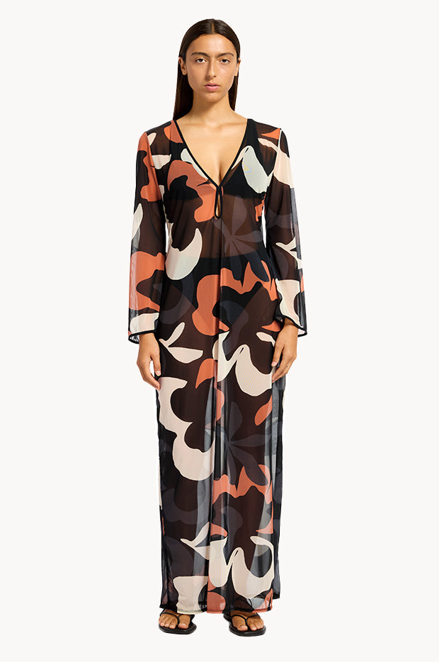 Cactus Garden Mesh Cover Up