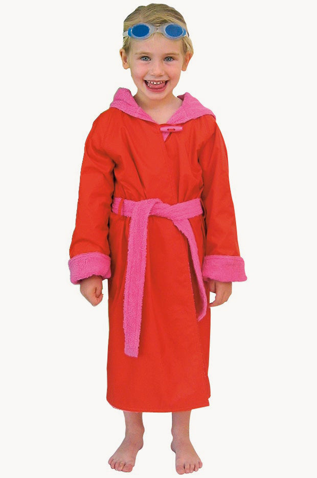 Kids Waterproof Hooded Towelling Robe 3-9Y