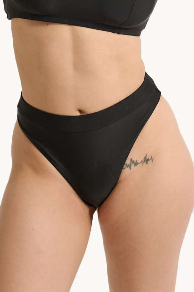 Plain High Leg Brief