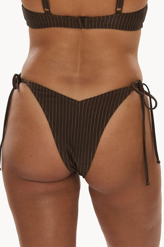 Pinstripe Cheeky Tie Side Pant