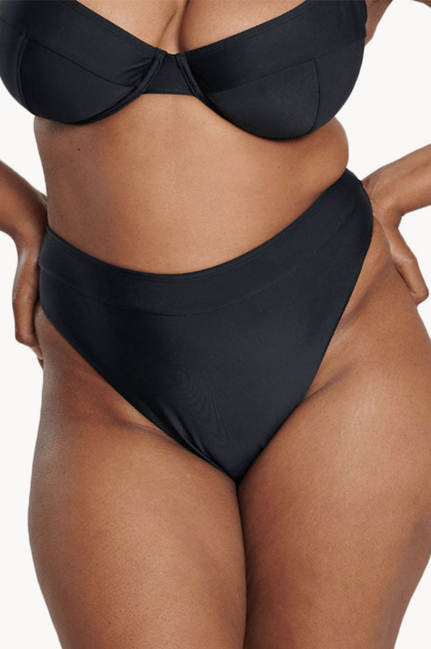 Plain High Leg Brief