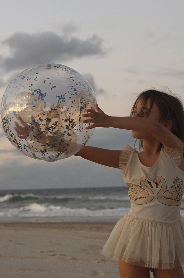 Glitter Cotton Candy 3D Inflatable Beach Ball