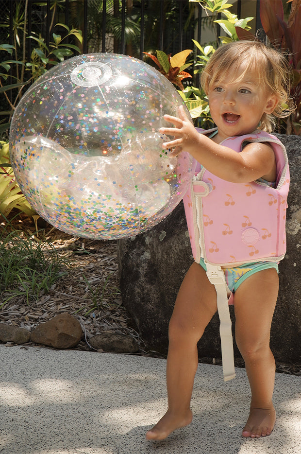 Glitter Cotton Candy 3D Inflatable Beach Ball