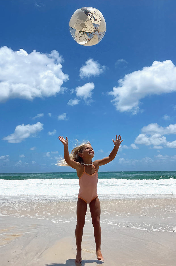Glitter Cotton Candy Inflatable Beach Ball