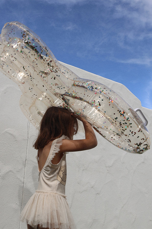 Glitter Cotton Candy Kids Lie On Float