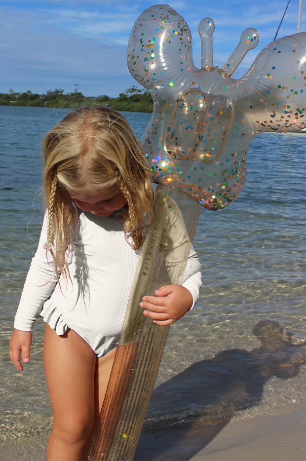 Glitter Cotton Candy Inflatable Noodle Set Of 2