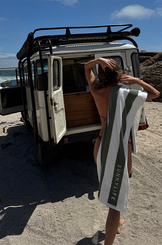 The Vacay Stripe Beach Towel