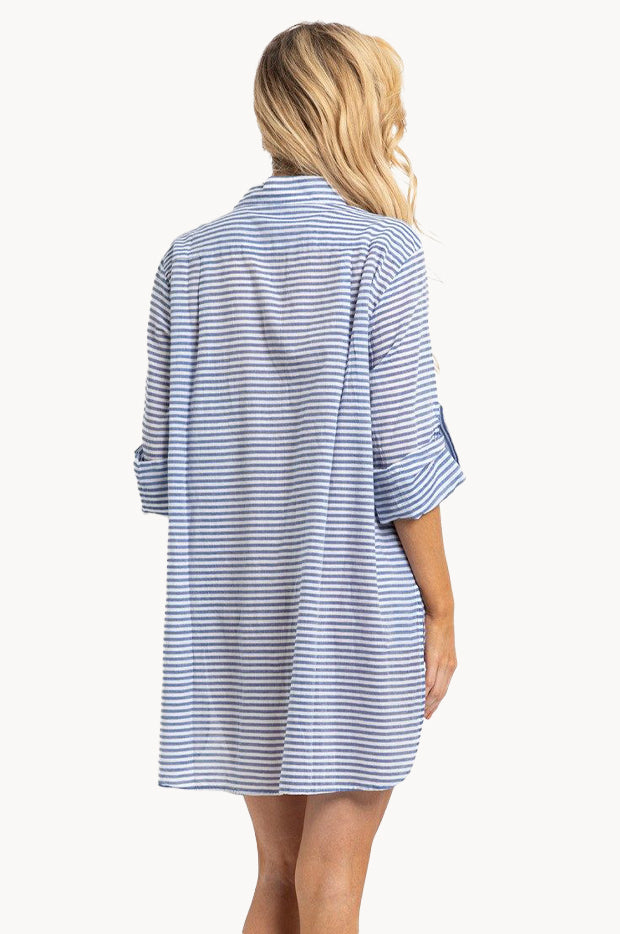 Summer Stripe Button Through Shirt
