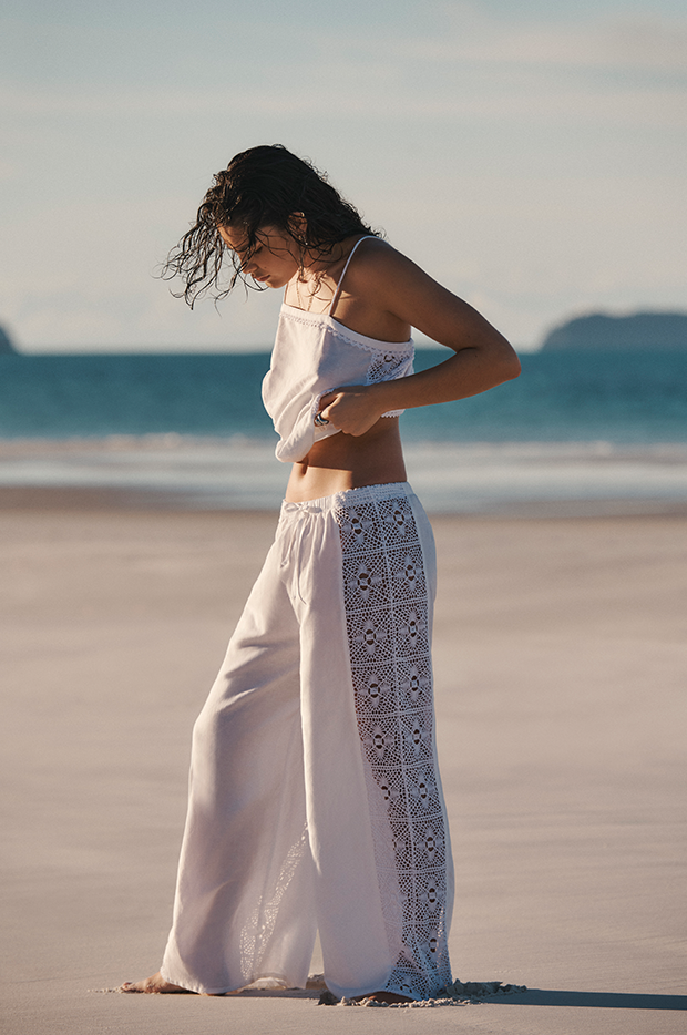 Shore Linen Panelled Beach Pant